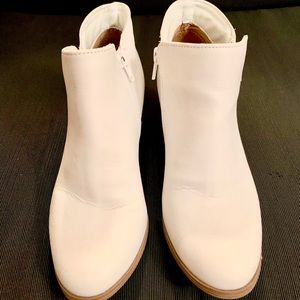 White Ankle Booties